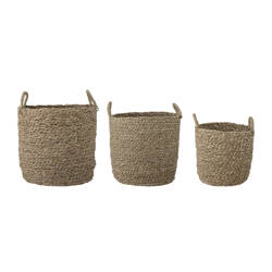 Set of 3 BLOOMINGVILLE MAISIE Natural Baskets