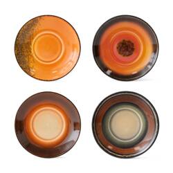 Set of 70's ceramic sauce plates