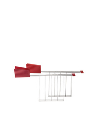 Set of Two ALESSI PLISSE Toaster Frames Red