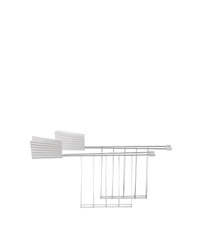 Set of Two ALESSI PLISSE Toaster Frames in White