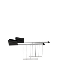 Set of Two Black ALESSI PLISSE Toaster Frames