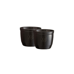 Set of Two Ramekin Baking Bowls - N°8 - Black