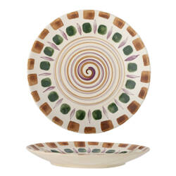 Shama Plate, Green, Stoneware