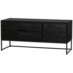 TV cabinet SILAS 120cm black ash