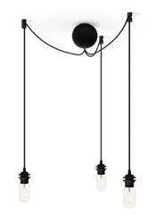 Triple suspension for UMAGE CANNONBALL CLUSTER lamps black