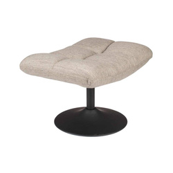 Upholstered stool DUTCHBONE BAR light gray