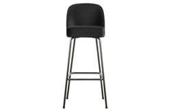 VOGUE bar stool 79cm velvet black