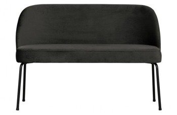 VOGUE dining bench velvet black BE PURE