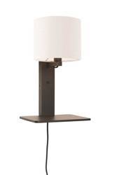 Wall lamp with shelf ANDES GOOD&MOJO black and white