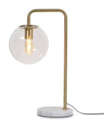 Warsaw table lamp 53cm transparent, gold