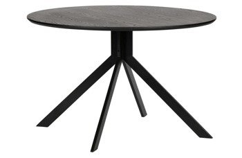 Wood BRUNO table black Ø120 cm