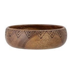 Wooden bowl with pattern BLOOMINGVILLE ACACIA brown