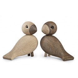 Wooden decoration KAY BOJESEN Birds in love natural