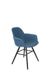 ZUIVER ALBERT KUIP SOFT armchair, blue