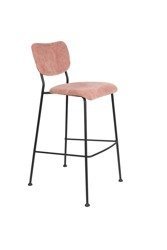 ZUIVER BENSON pink bar stool