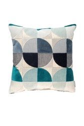 ZUIVER Club blue cushion