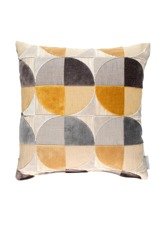 ZUIVER Club cushion ochre