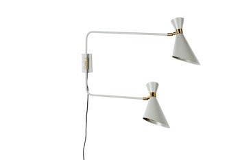 ZUIVER Double Shady wall lamp gray