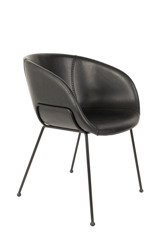 ZUIVER Feston armchair black