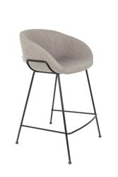 ZUIVER Feston low bar stool grey