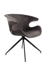 ZUIVER Mia armchair grey