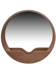 ZUIVER Round 60cm Brown Wall Mirror