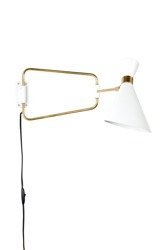 ZUIVER Shady white wall lamp