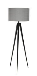 ZUIVER Tripod floor lamp, gray and black