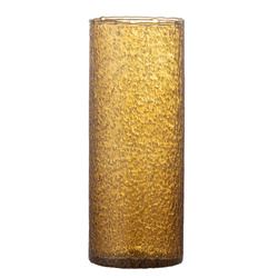 Zenta Vase, Brown, Recycled Glass