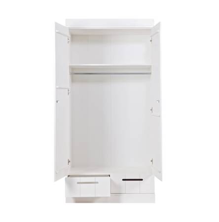 2-door wardrobe WOOOD CONNECT pine white