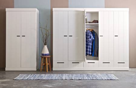 2-door wardrobe WOOOD CONNECT pine white