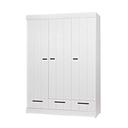 3-door wardrobe WOOOD CONNECT pine white