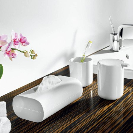 ALESSI Birillo tissue dispenser white