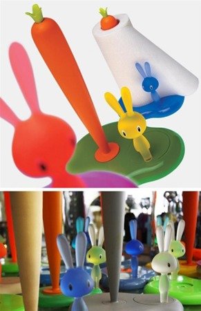 ALESSI Bunny & Carrot Paper Holder Small Green