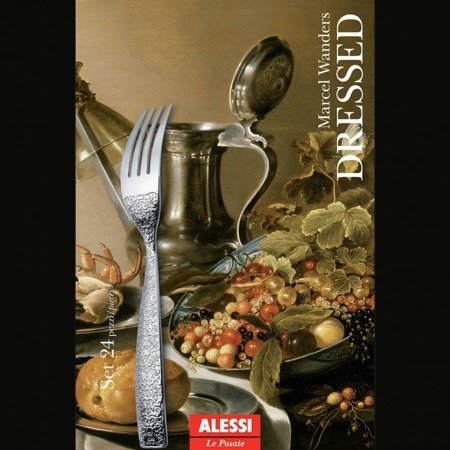 ALESSI Dressed silver cutlery set of 24