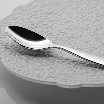 ALESSI Dressed white saucer