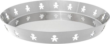 ALESSI Mini Girotondo tray, silver