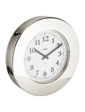 ALESSI Momento silver wall clock