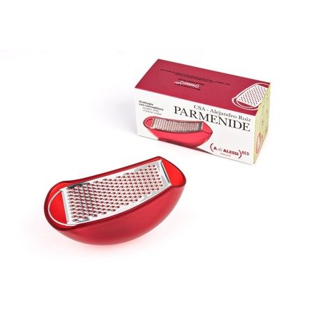 ALESSI Parmenide cheese grater red