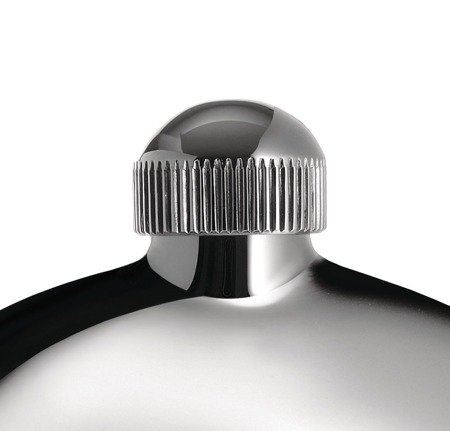 ALESSI Shot Steel Hip Flask Silver