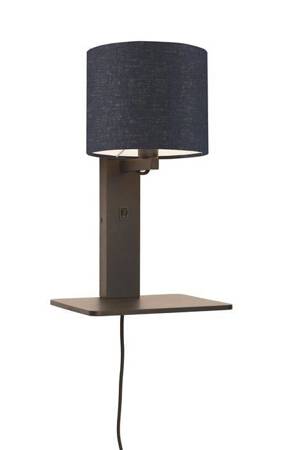 ANDES GOOD&MOJO black and blue wall lamp with shelf