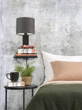 ANDES GOOD&MOJO black and gray wall lamp with shelf