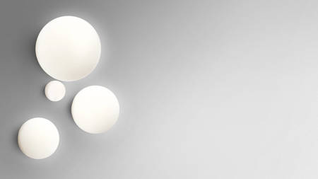 ARTEMIDE Dioscuri 25 white wall/ceiling lamp