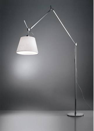 ARTEMIDE Tolomeo Mega floor lamp 42 cm beige shade with dimmer