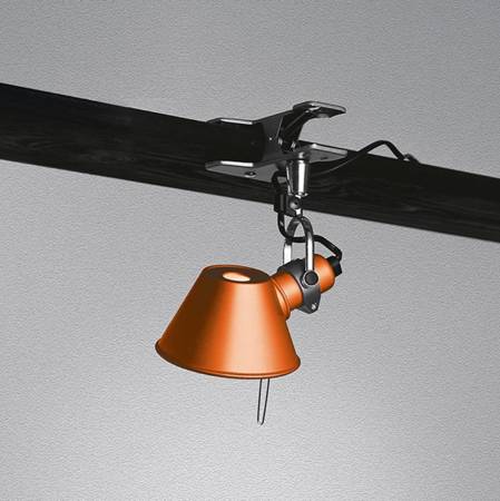 ARTEMIDE Tolomeo Pinza Micro lamp, orange