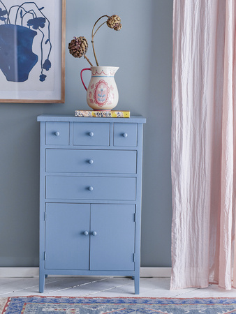 Allison Drawers, Blue, MDF