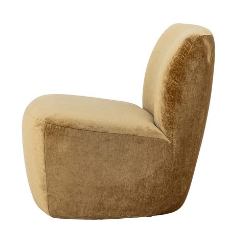 Almonde Lounge Chair, Brown, Polyester