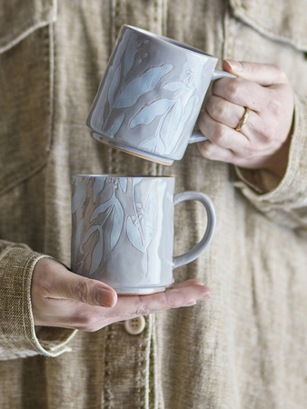 Aurora Mug, Grey, Stoneware