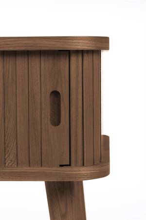 BARBIER bedside table walnut