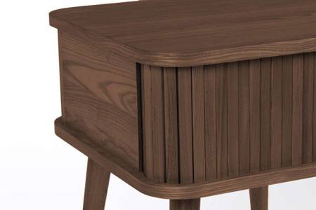 BARBIER bedside table walnut